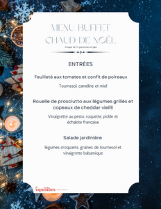 Buffet chaud de Noël 2024