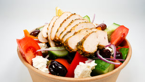 Salade grecque au poulet grillé